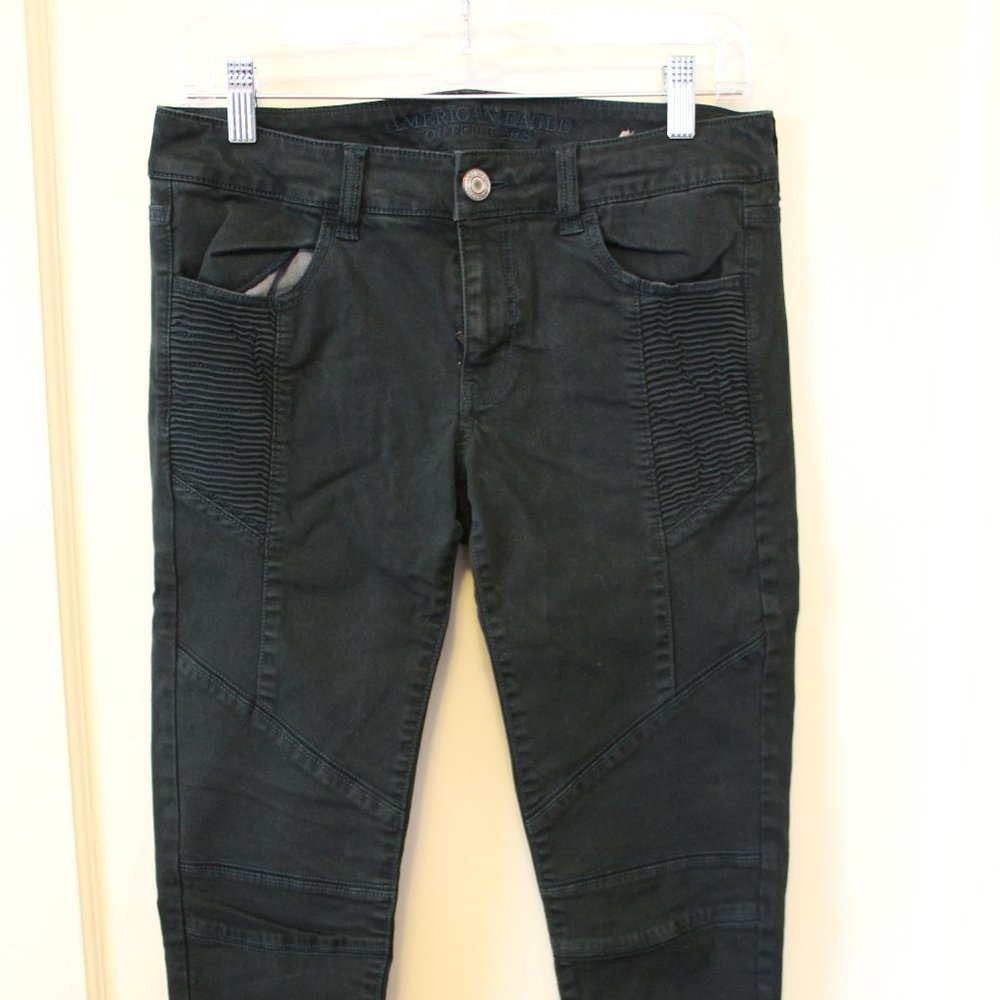 AE Green Ankle Jeggings